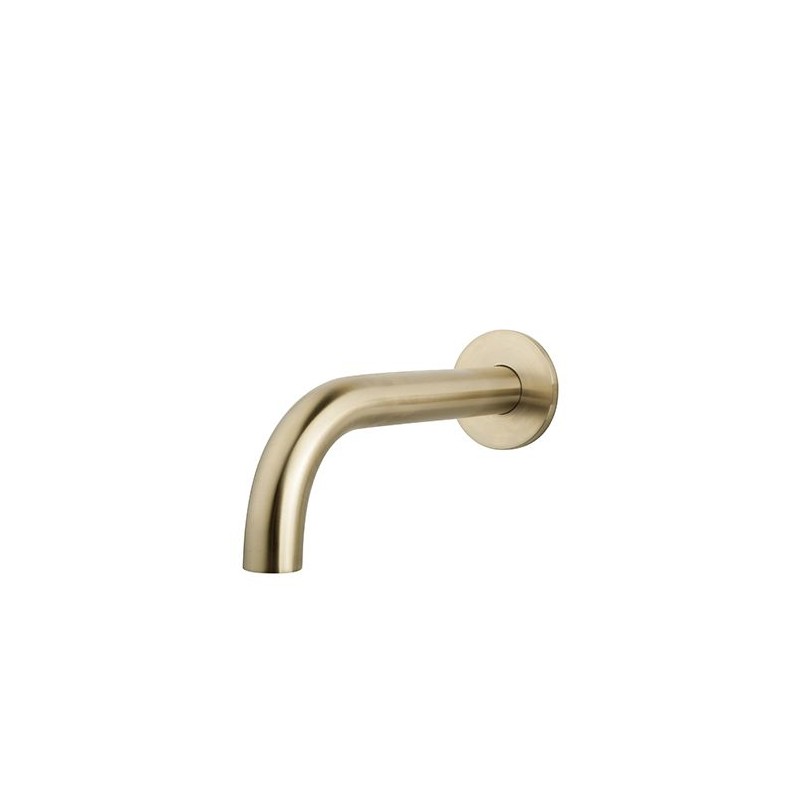 Caral baduitloop rond 20 cm 1/2'' geborsteld messing