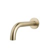 Caral baduitloop rond 20 cm 1/2'' geborsteld messing