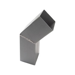 RHEINZINK Bocht prePATINA blue-grey mof x spie 80 x 80 mm 45 graden