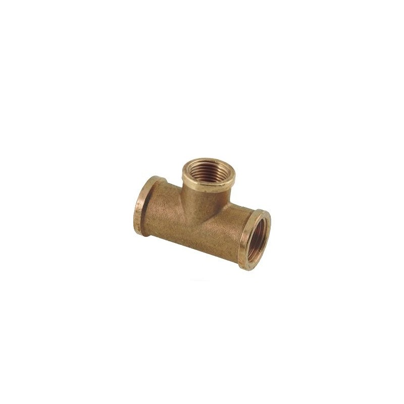BONFIX Draad messing T-stuk 1/2" bi. x 3/8" bi. x 1/2" bi.