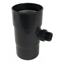 Nicoll PVC-Ti regentonvulautomaat met 1" aansluiting zwart Ø100