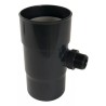 Nicoll PVC-Ti regentonvulautomaat met 1" aansluiting zwart Ø100