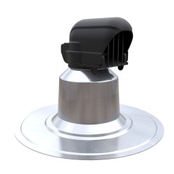 Kabel- en Leidingdakdoorvoer 50 0° Alu geïsoleerd