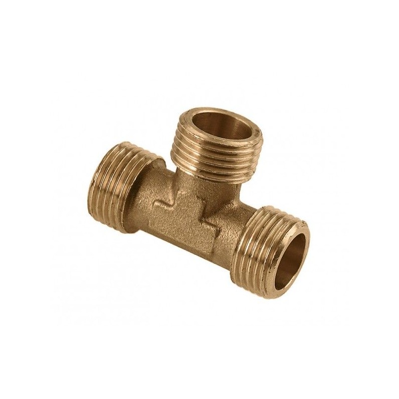 BONFIX Draad messing T-stuk 3/4" buitendraad