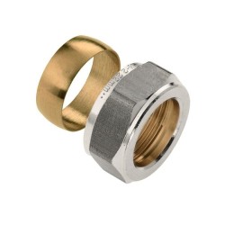 BONFIX knelring + moer 18mm - vorstvrije gevelkraan
