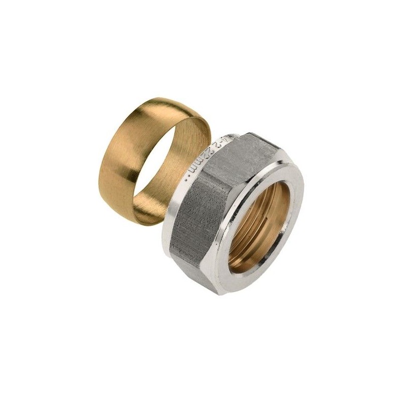 BONFIX knelring + moer 18mm - vorstvrije gevelkraan