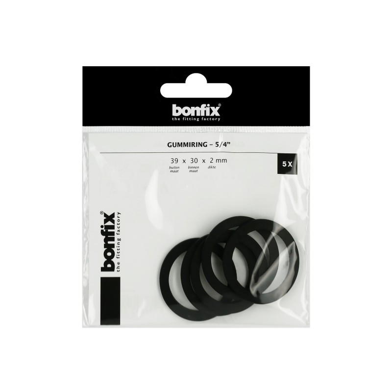 BONFIX Gummiring 5/4" (39 x 30 x 2 mm) 5 stuks
