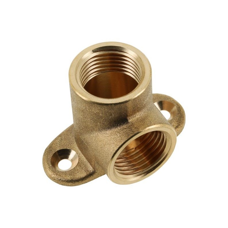 BONFIX Draad messing muurplaat 1/2" bi.dr. x 1/2" bi.dr.