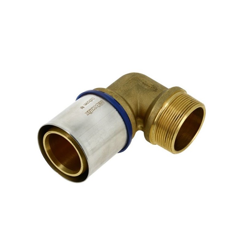 BONFIX Alu-pers kniekoppeling 1 1/2" bu.dr. x 50 mm