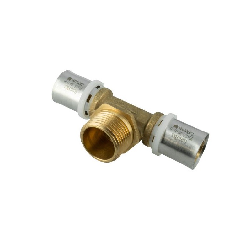 BONFIX Alu-pers T-stuk 25 x 1/2" bu.dr. x 25 mm