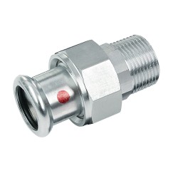 BONFIX M-press C-staal 3-delige koppeling 1 1/2" bu.dr. x 42mm