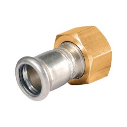 BONFIX M-press RVS-water 2-delige koppeling 1 1/4" bi. x 28mm wartel