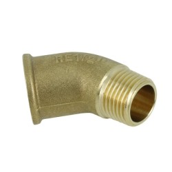 BONFIX Draad messing Bocht 45° 1/2" bi.dr. x bt.dr.