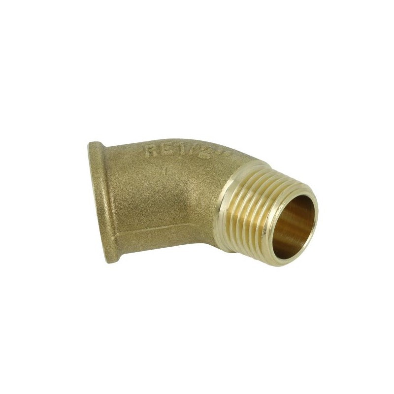 BONFIX Draad messing Bocht 45° 1/2" bi.dr. x bt.dr.