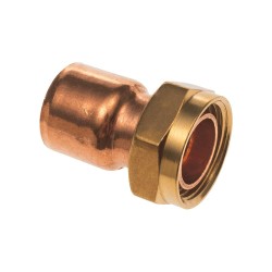roodkoperen soldeer 2 delige koppeling 22mm spie x 3/4"