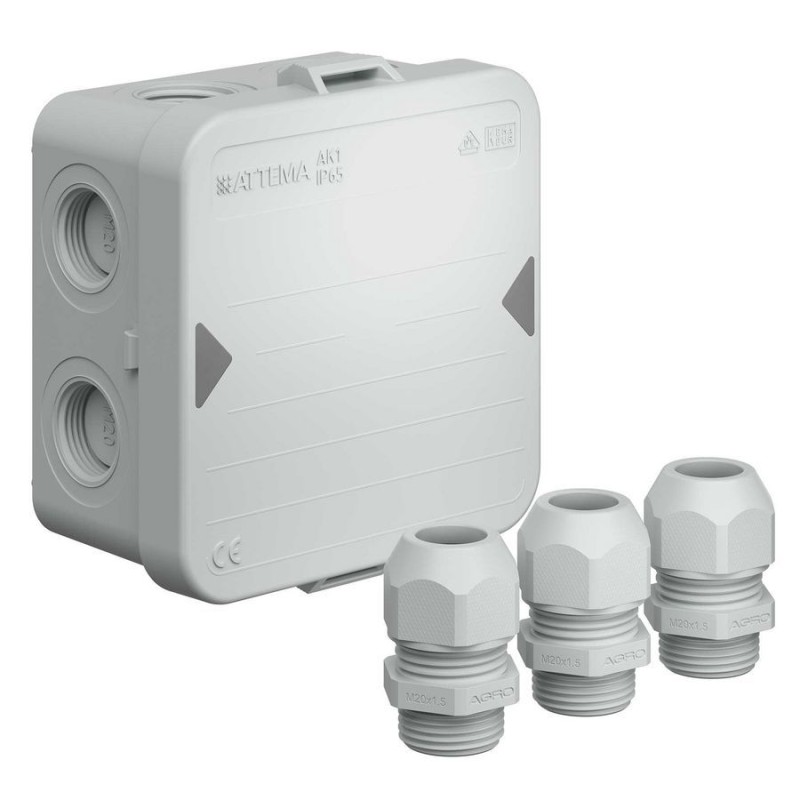 ATT AK1-IP65 kabeldoos met M20 schroefwartels