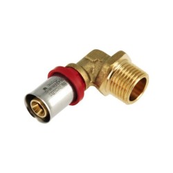 BONFIX Alu-pers kniekoppeling 3/4" bu.dr. x 16 mm