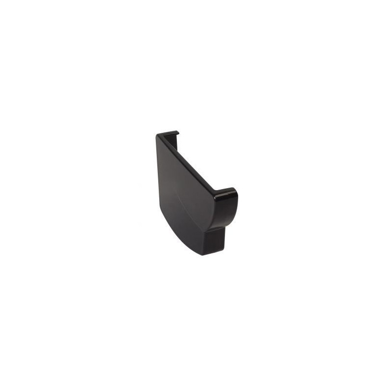 Nicoll Ovation LG28 PVC-Ti eindstuk goot links  zwart