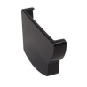 Nicoll Ovation LG28 PVC-Ti eindstuk goot links  zwart