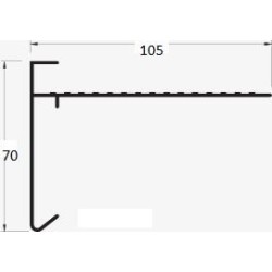 Roval aluminium daktrim 70 x 105 mm