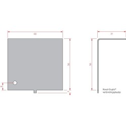 Roval Duplotrim verbinding geanodiseerd 60mm