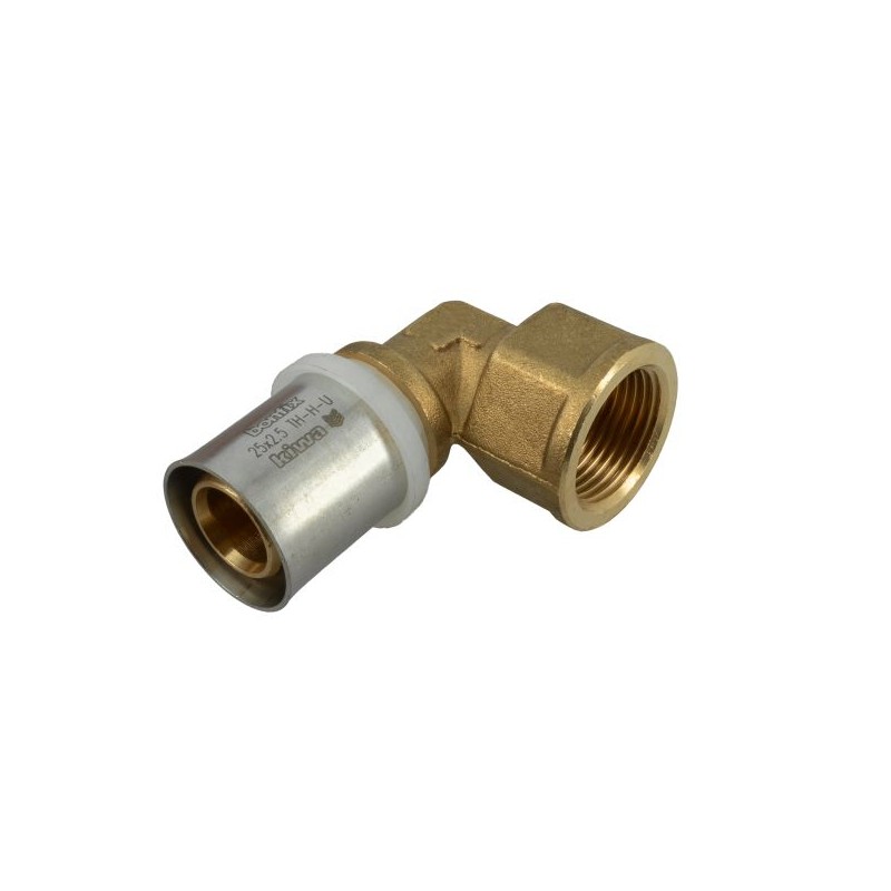 BONFIX Alu-pers kniekoppeling 3/4" bi.dr. x 25 mm