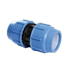 PE knelkoppeling recht 63 mm