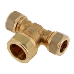BONFIX Knel messing T-stuk 12 x 15 x 12 mm 