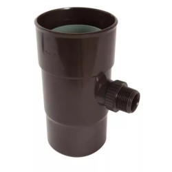 Nicoll PVC-Ti regentonvulautomaat met 1" aansluiting bruin Ø100