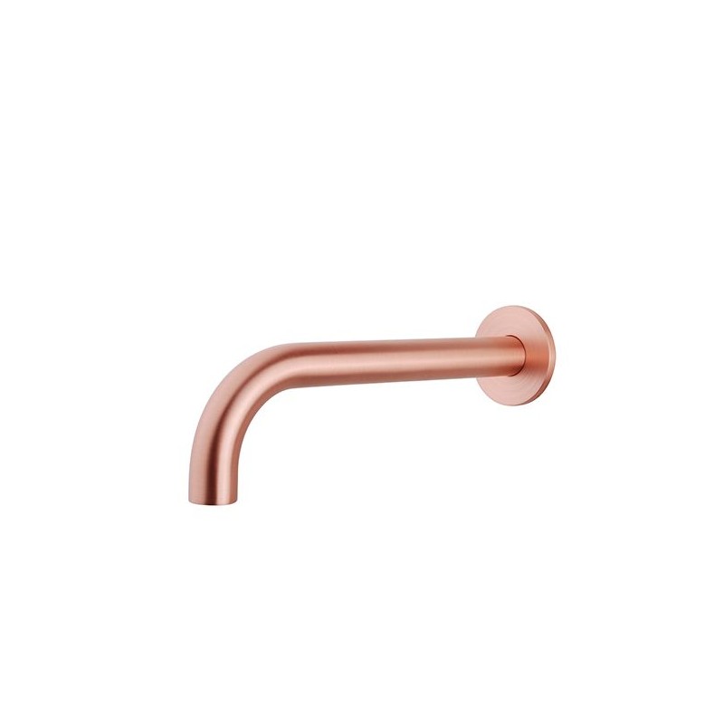 Caral baduitloop rond 25 cm 1/2'' geborsteld koper