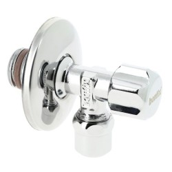 BONFIX Hoekstopkraan verchroomd 3/8" x 10 mm met rozet