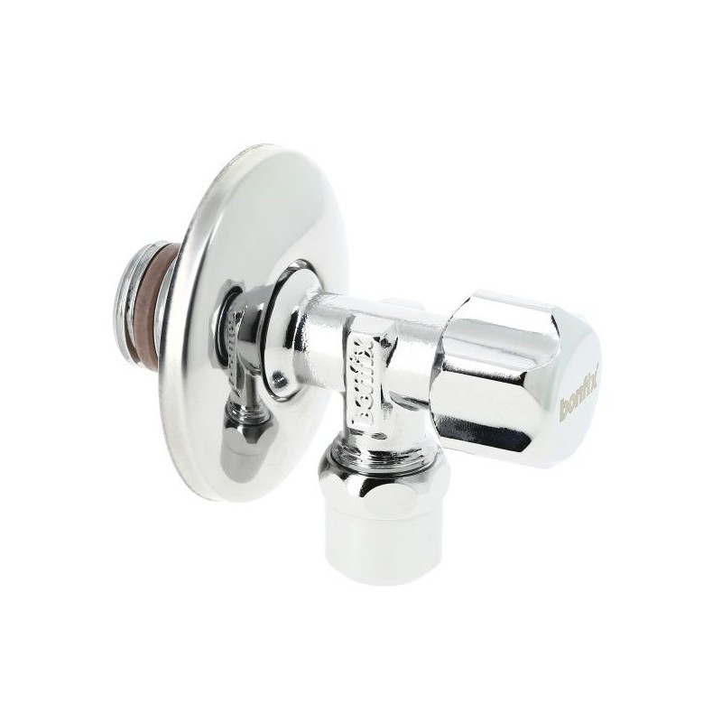 BONFIX Hoekstopkraan verchroomd 3/8" x 10 mm met rozet