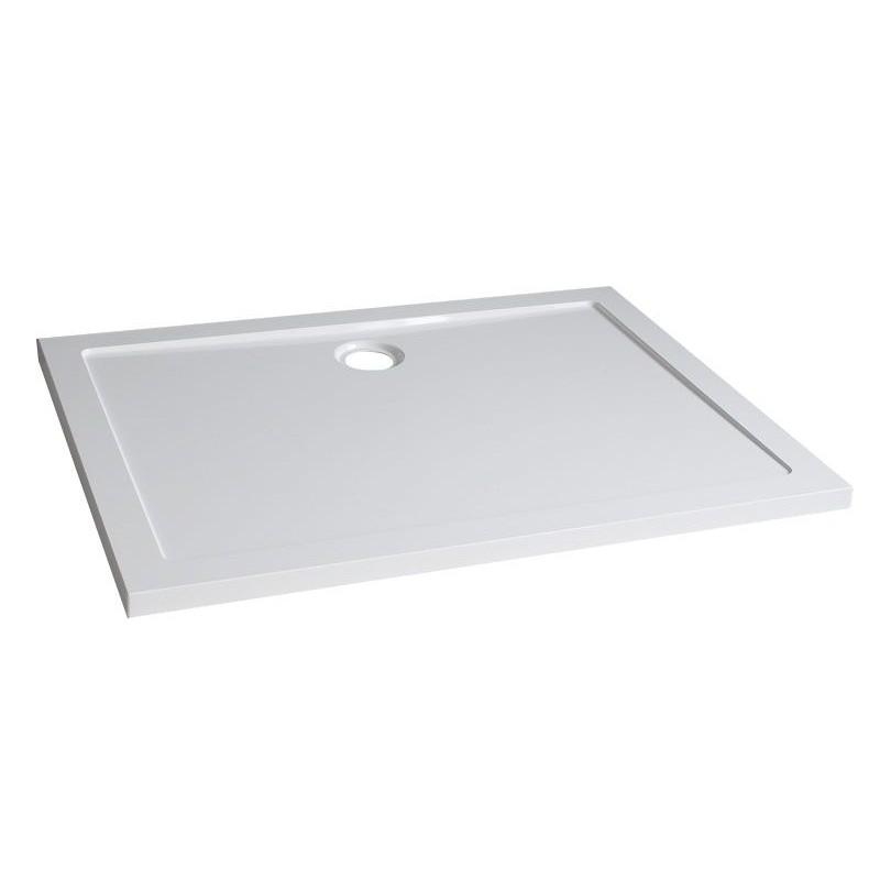 luxe douchebak SMC rechthoek 120x80x4 cm wit