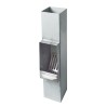 RHEINZINK Bladafscheider bladvanger 80mm vierkant blue-grey