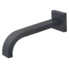 Rombo baduitloop vierkant 22 cm 1/2'' mat zwart