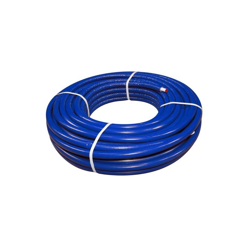 BONFIX Alu-pers systeembuis + 6 mm iso blauw 26 x 3,0 - rol a 50 mtr