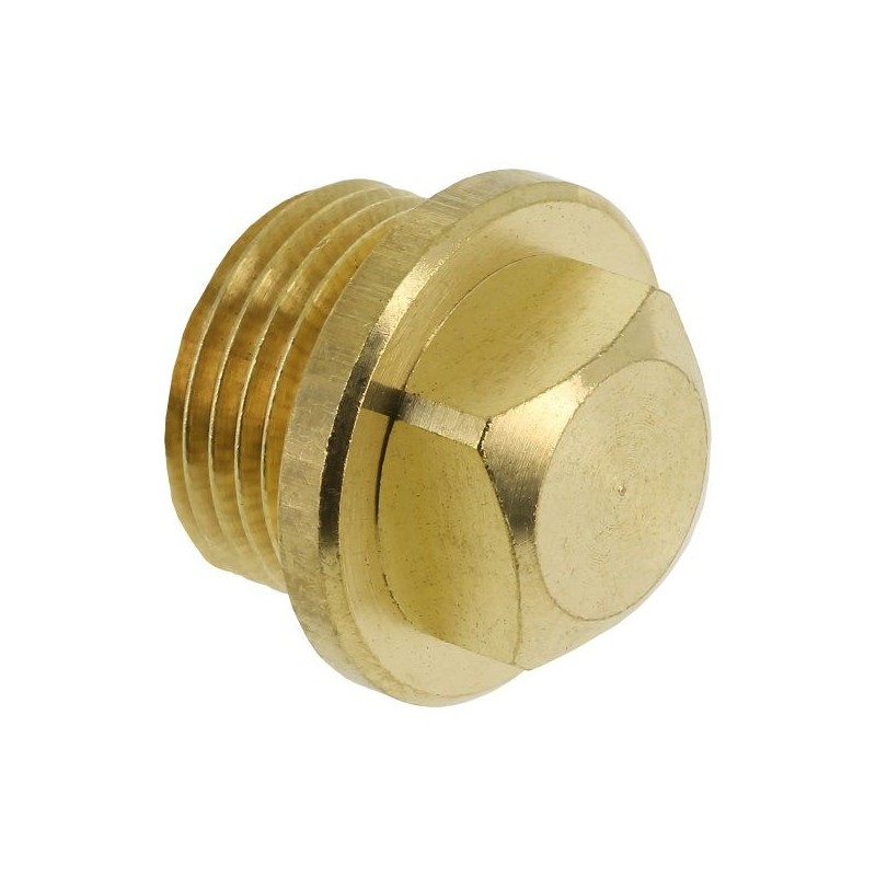 BONFIX Draad messing plug met vierkant 1/8" bu.dr.