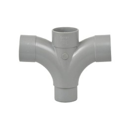 Girpi lijm dubbel T-stuk 3xMof / Spie 90gr. 40 mm