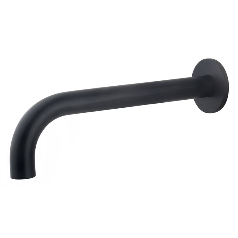 Caral baduitloop rond 25 cm 1/2'' mat zwart
