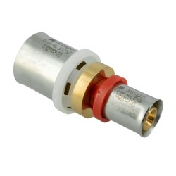 BONFIX Alu-pers rechte verloopkoppeling 25 x 16 mm