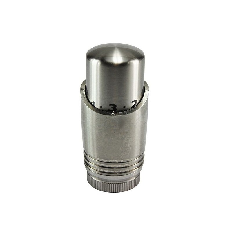 Riko luxe thermostaatknop M30 geborsteld staal
