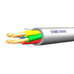 Wandkabel Dca-D-grijs 4x0,8mm Donn - doos a 100 mtr.