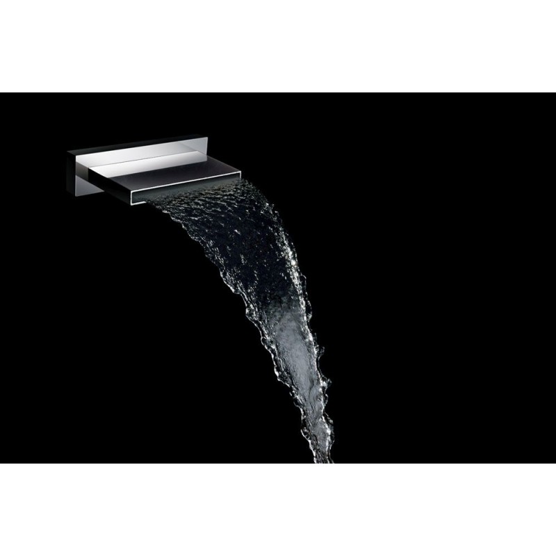 Wiesbaden ABS waterval bad-uitloop 200x22 chroom