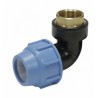 PE knie x messing binnendraad 25 x 3/4"