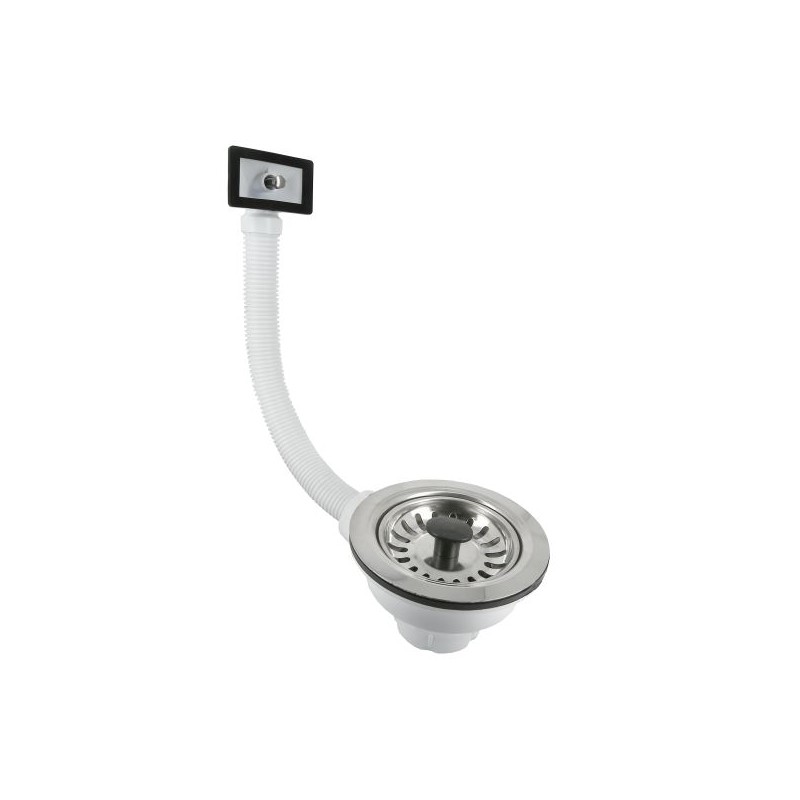 BONFIX Plug 40 mm met overloop vierkant