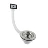 BONFIX Plug 40 mm met overloop vierkant