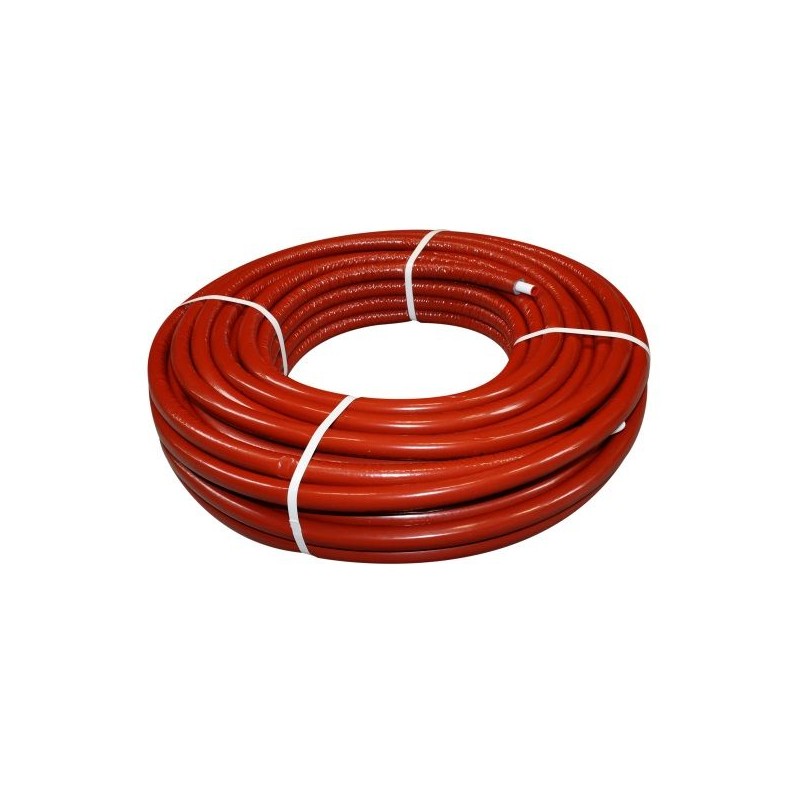 BONFIX Alu-pers systeembuis + 6 mm iso rood 16 x 2,0 - rol a 50 mtr