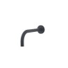 Slim 18mm uitloop rond 20cm 1/2" mat zwart