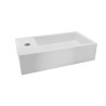 Lotte fontein links 40 x 22 x 10 cm solid surface mat wit