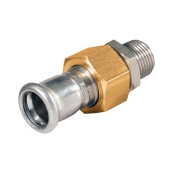 BONFIX M-press RVS-water 3-del. koppeling vlakdichtend 1" bu.x 28 mm